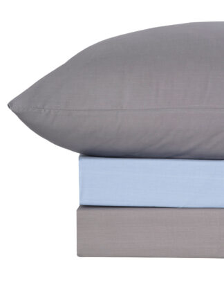 Σετ Σεντόνια Menta 207 Grey-Blue Μονό με λάστιχο (100x200+30)