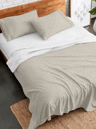 Σετ Σεντόνια Flannel 2052 Beige Διπλό με λάστιχο (150x205+30) Σετ Σεντόνια Flannel 2052 Beige Διπλό με λάστιχο (150x205+30)