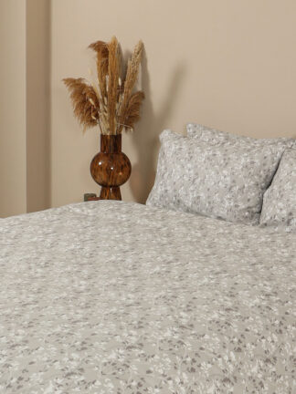 Σετ Σεντόνια Menta Εμπριμέ 320 Grey Μονο (160x250)
