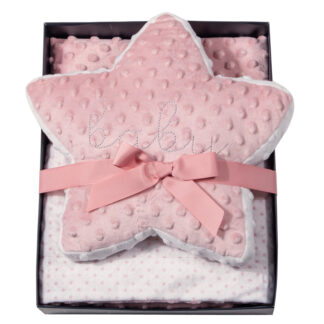 Κουβερτα Fleece Αγκαλιας Essential 8847 Pink, White Κουβερτα Fleece Αγκαλιας Essential 8847 Pink, White