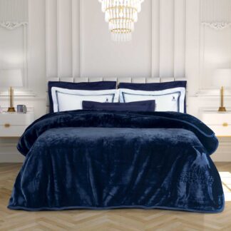 Κουβερτα Velour Μονη Essential 3439 Μπλε Κουβερτα Velour Μονη Essential 3439 Μπλε
