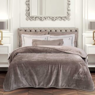Κουβερτα Velour Μονη Essential 3497 Taupe Κουβερτα Velour Μονη Essential 3497 Taupe