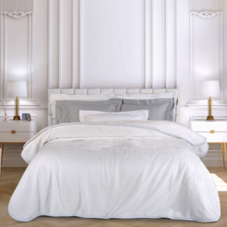 Κουβερτα Velour Υπερδιπλη Essential 3470 White Κουβερτα Velour Υπερδιπλη Essential 3470 White