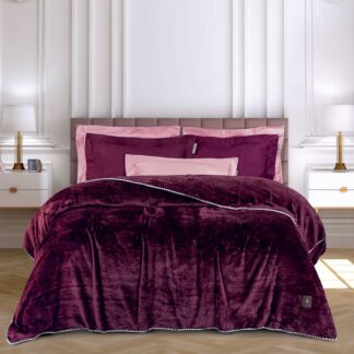 Κουβερτα Fleece 170x240 Essential 4440 Bordeaux Κουβερτα Fleece 170x240 Essential 4440 Bordeaux