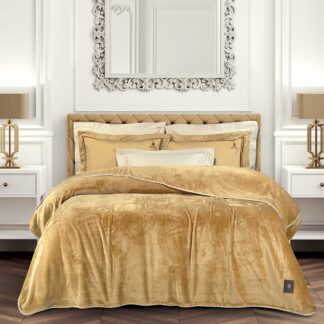 Κουβερτα Fleece 220x240 Essential 4441 Ochre Κουβερτα Fleece 220x240 Essential 4441 Ochre