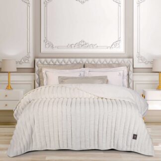 Κουβερτα Faux Fur Υπερδιπλη Premium 3477 White Κουβερτα Faux Fur Υπερδιπλη Premium 3477 White