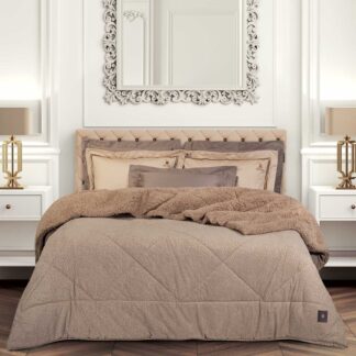 Κουβερτοπαπλωμα King Sherpa Essential 4437 Taupe Κουβερτοπαπλωμα King Sherpa Essential 4437 Taupe