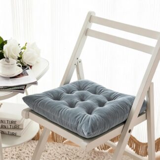 Μαξιλαρι Καρεκλας Velvet Silver (40x40)