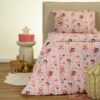 Σεντόνι (Σετ 2 τεμ.) 120×200+32 Naida Ροζ Winter Line Kids Mini