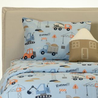 Σετ Μαξιλαροθήκες Φανελένιες Bob Μπλε (53×72) Winter Line Kids Σετ Μαξιλαροθήκες Φανελένιες Bob Μπλε (53×72) Winter Line Kids