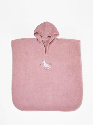 Fluffy Κεντητό Πόντσο Powder one size