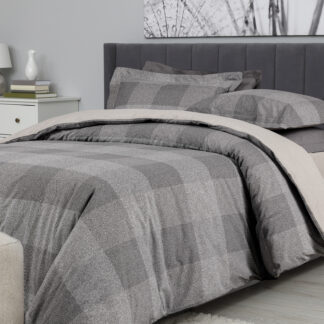 Σετ Παπλωματοθηκη Μονη Casual 5458 Beige, Grey Σετ Παπλωματοθηκη Μονη Casual 5458 Beige, Grey