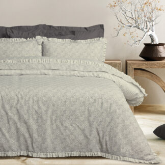 Σετ Παπλωματοθηκη Υπερδιπλη Daily 3180 Beige, Black