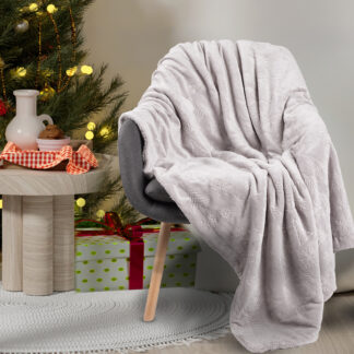 Κουβερτα Fleece 130χ170 Christmas 1373 Grey Κουβερτα Fleece 130χ170 Christmas 1373 Grey