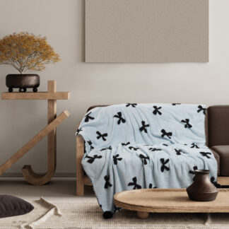 Κουβερτα Καναπε Jacquard Fleece 1380 Light Blue Κουβερτα Καναπε Jacquard Fleece 1380 Light Blue