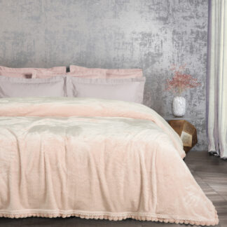 Κουβερτα Fleece 220χ240 1185 Pink Κουβερτα Fleece 220χ240 1185 Pink
