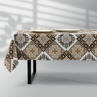 LINO Τραπεζομάντηλο Artisan 140x220 Καφέ LINO Τραπεζομάντηλο Artisan 140x220 Καφέ
