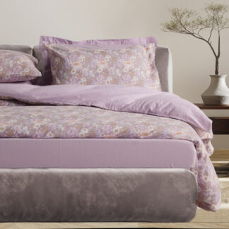 Σετ Σεντονια Μονα Happy Flannel 9682 Grey, Lilac Σετ Σεντονια Μονα Happy Flannel 9682 Grey, Lilac