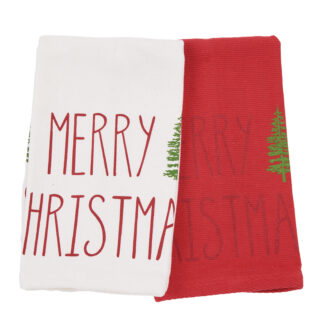 Christmas Ποτηροπανα Σετ 2τμχ 30x50 0816 Red, White Christmas Ποτηροπανα Σετ 2τμχ 30x50 0816 Red, White