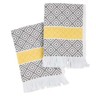 Σετ Ποτηροπανα 2τμχ 30χ50 0895 Grey, Yellow Σετ Ποτηροπανα 2τμχ 30χ50 0895 Grey, Yellow