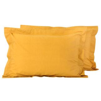 Ζευγος Μαξιλαροθηκες Mustard 1019 Mustard Ζευγος Μαξιλαροθηκες Mustard 1019 Mustard