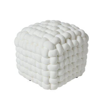Διακοσμητικο Πουφ 43χ43χ40 2275 White