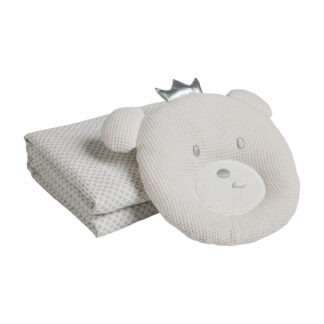 Κουβερτα Πικε Αγκαλιας Relax 4958 Grey, White Κουβερτα Πικε Αγκαλιας Relax 4958 Grey, White
