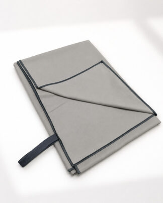 Πετσέτα Γυμναστηρίου Easy Dry 100% Microfiber Ανοιχτό Γκρι 80×160