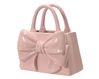 Κασπώ Τσάντα Με Φιόγκο Polyresin Ροζ 18,6 X 11 X 20 Cm Κασπώ Τσάντα Με Φιόγκο Polyresin Ροζ 18,6 X 11 X 20 Cm