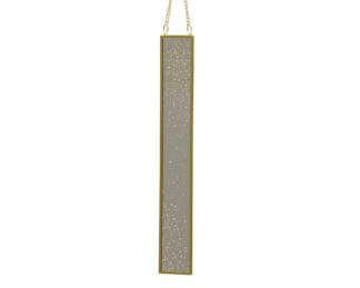 Κρεμαστός Γυάλινος Καθρέφτης Με Glitter Χρυσός 4 X 28 Cm Κρεμαστός Γυάλινος Καθρέφτης Με Glitter Χρυσός 4 X 28 Cm