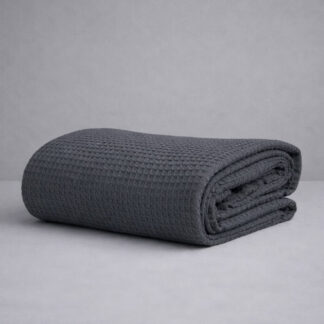 Κουβέρτα Πικέ Μονή Waffle 165χ245 Dark Grey Κουβέρτα Πικέ Μονή Waffle 165χ245 Dark Grey