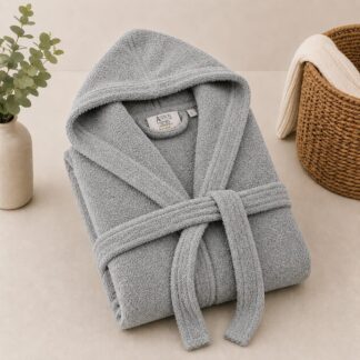 Μπουρνούζι Με Κουκούλα Grey - Large Μπουρνούζι Με Κουκούλα Grey - Large