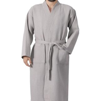 Μπουρνούζι Πικέ Ξενοδοχείου Light Grey - Large Μπουρνούζι Πικέ Ξενοδοχείου Light Grey - Large