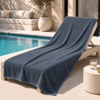Πετσέτα Πισίνας - Θαλάσσης 100X180 Dark Grey Πετσέτα Πισίνας - Θαλάσσης 100X180 Dark Grey