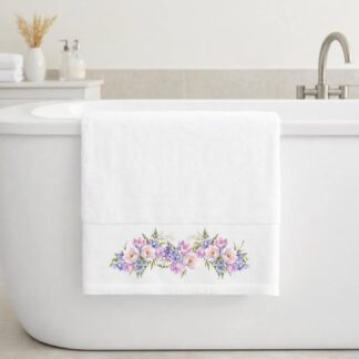 Πετσέτα Μπάνιου 70×140 Violet White Πετσέτα Μπάνιου 70×140 Violet White