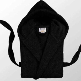 Μπουρνούζι Με Κουκούλα Black - Large Μπουρνούζι Με Κουκούλα Black - Large