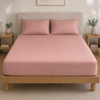Σεντόνι Με Λάστιχο Πεννιέ Dusty Rose (1.00x2.00+0.40)