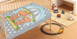 Κουβέρτα Bebe Rainy Bears 07 110×140 Γκρι Βελουτέ Κουβέρτα Bebe Rainy Bears 07 110×140 Γκρι Βελουτέ