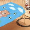 Κουβέρτα Bebe Teddy Bear 01 110×140 Σιέλ Βελουτέ