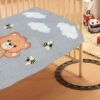 Κουβέρτα Bebe Teddy Bear 03 110×140 Γκρι Βελουτέ