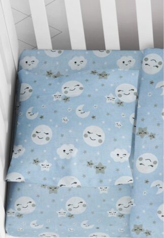 Μαξιλαροθήκη Εμπριμέ Bebe Smile 81 35×45 Μπλε