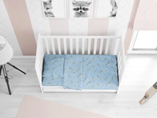 Πάπλωμα Εμπριμέ Bebe Birds 14 120×160 Σιέλ Φανέλα Πάπλωμα Εμπριμέ Bebe Birds 14 120×160 Σιέλ Φανέλα