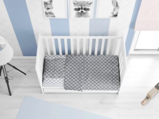 Σεντόνια Εμπριμέ Σετ 3 τεμ Bebe Windows Multi 137 120×160 Γκρι / Λευκό Σεντόνια Εμπριμέ Σετ 3 τεμ Bebe Windows Multi 137 120×160 Γκρι / Λευκό