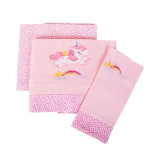 Σεντόνια Σετ 3 τεμ Bebe Unicorn 41 120×170 Ροζ Σεντόνια Σετ 3 τεμ Bebe Unicorn 41 120×170 Ροζ