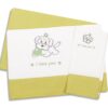 Σεντόνια Σετ 3 τεμ Bebe Σκυλάκι 120 120×170 Λαχανί / Πορτοκαλί / Λευκό