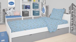 Σεντόνια Εμπριμέ Σετ 3 τεμ Kids Birds 14 160×240 Σιέλ Φανέλα Σεντόνια Εμπριμέ Σετ 3 τεμ Kids Birds 14 160×240 Σιέλ Φανέλα