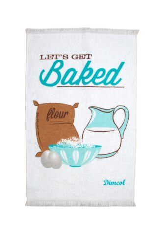 Πετσέτα Κουζίνας Baked 07 40×60 Λευκό Με Κρόσσι Πετσέτα Κουζίνας Baked 07 40×60 Λευκό Με Κρόσσι