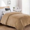 Κουβέρτα Coral Fleece 160×220 Μονόχρωμη 02 Μπεζ