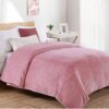 Κουβέρτα Coral Fleece 220×240 Μονόχρωμη 01 Cashmere Pink