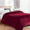 Κουβέρτα Coral Fleece 220×240 Μονόχρωμη 04 Μπορντό